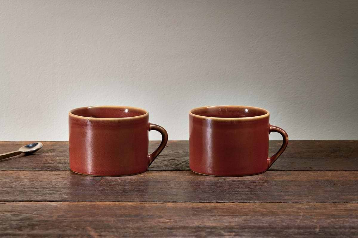 Nkuku - Kalini Mugs - Amber - Large (Set of 2)
