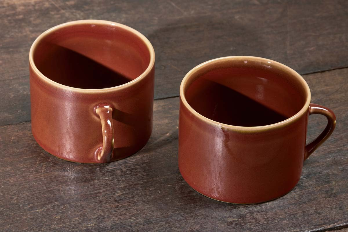 Nkuku - Kalini Mugs - Amber - Large (Set of 2)