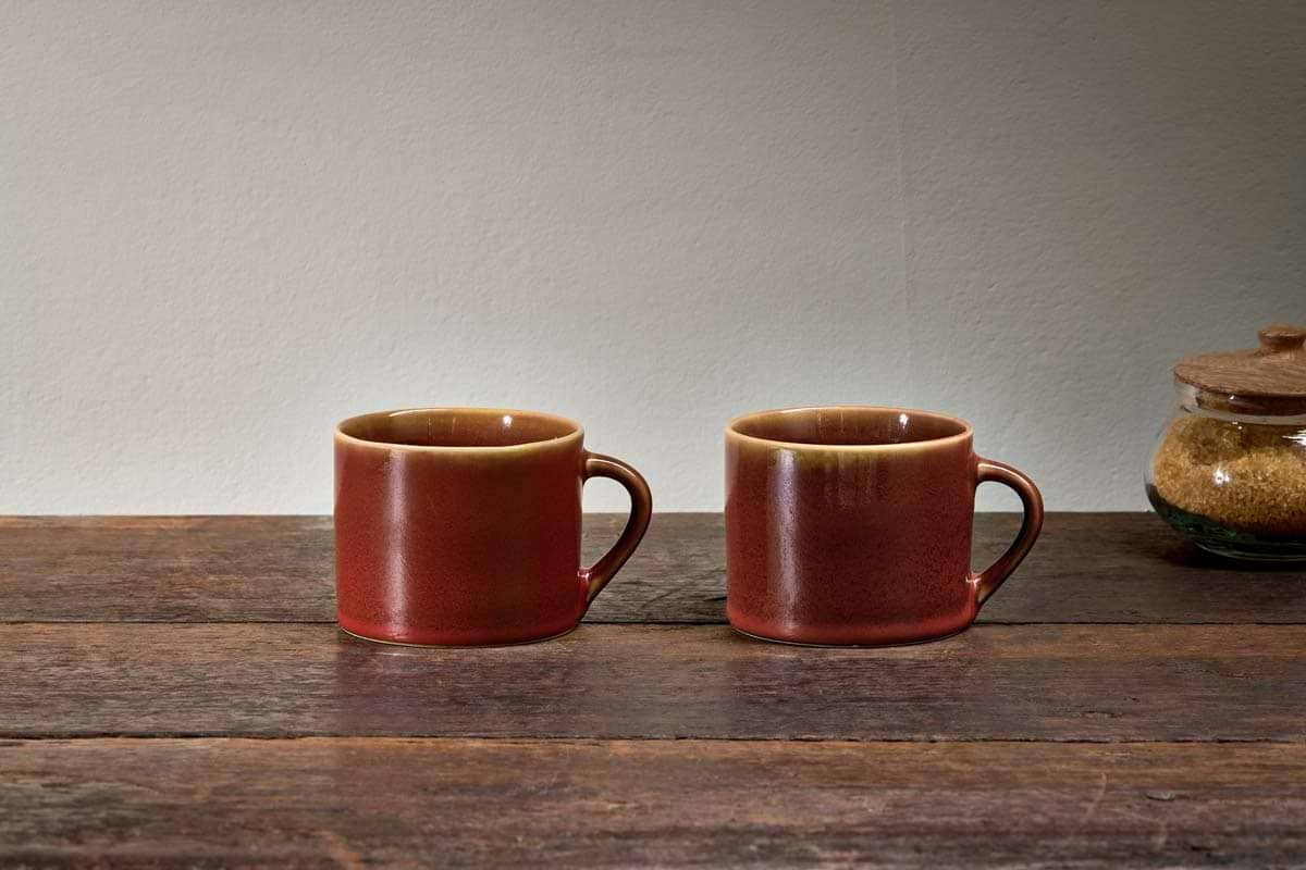 Nkuku - Kalini Mugs - Amber - Small (Set of 2)