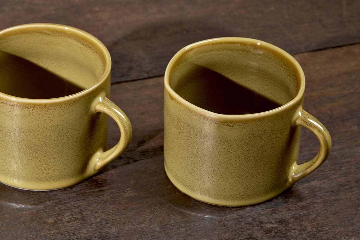 Nkuku - Kalini Mugs - Green - Small (Set of 2)