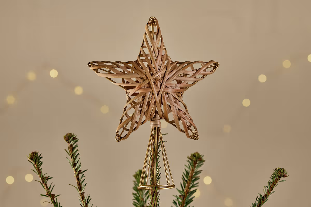 Nkuku - Katana Cane Tree Topper - Natural