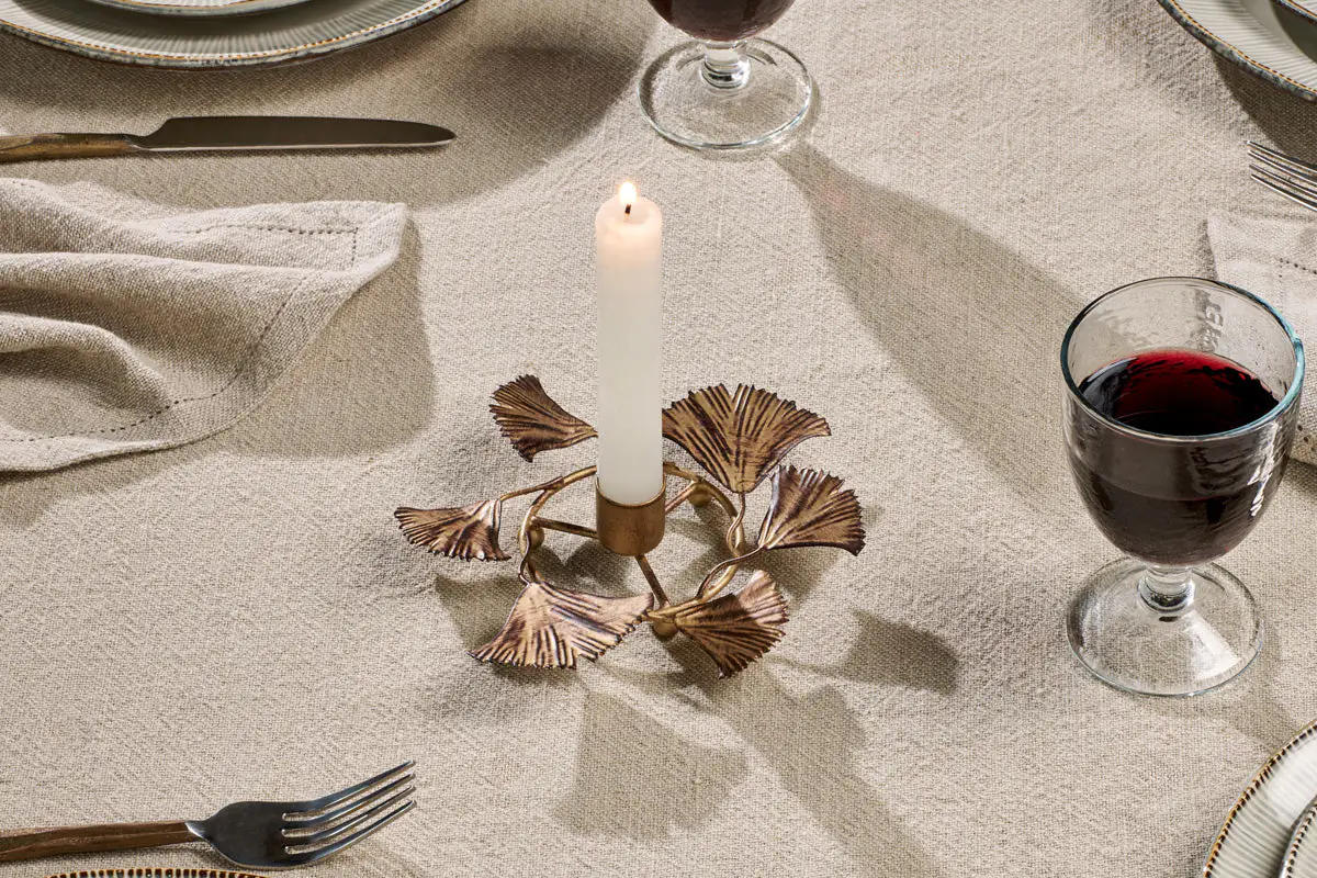 Nkuku - Khamilla Candle Holder - Gold