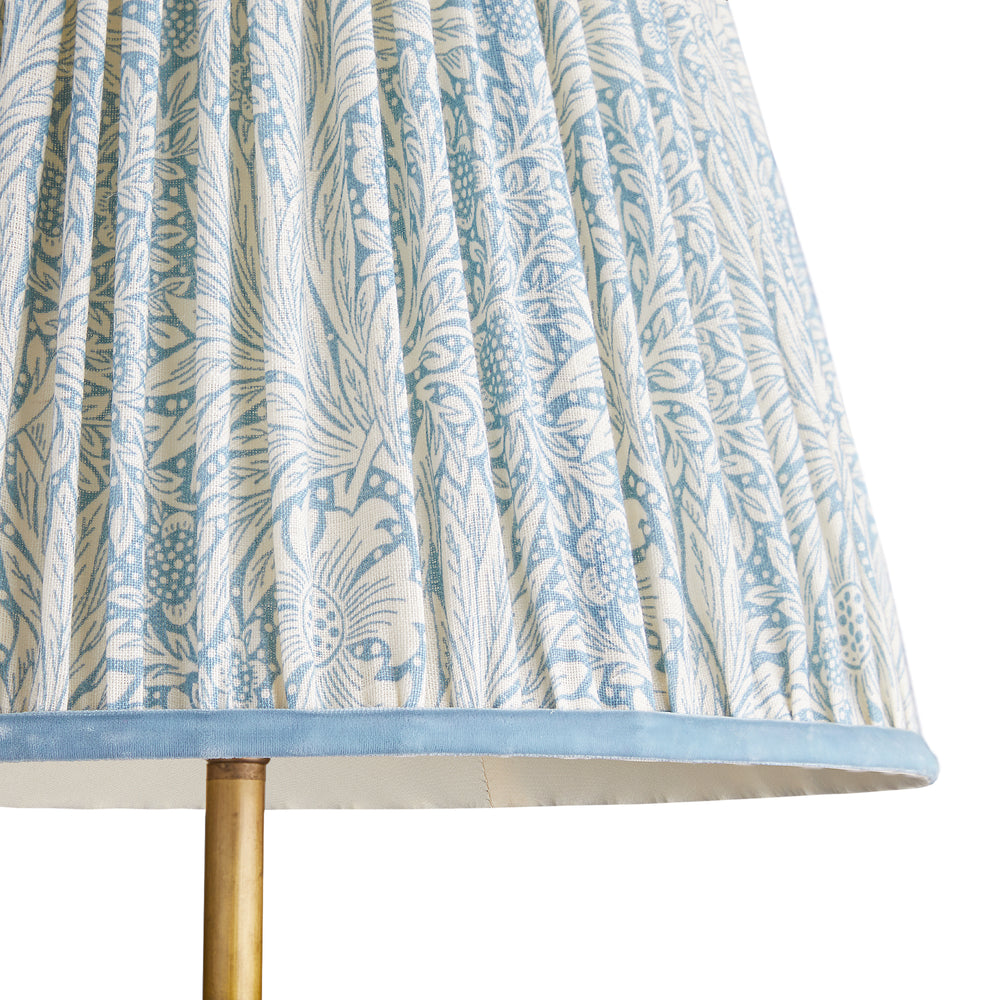 Pooky - 25cm Empire Shade - China Blue Marigold Linen - Morris & Co
