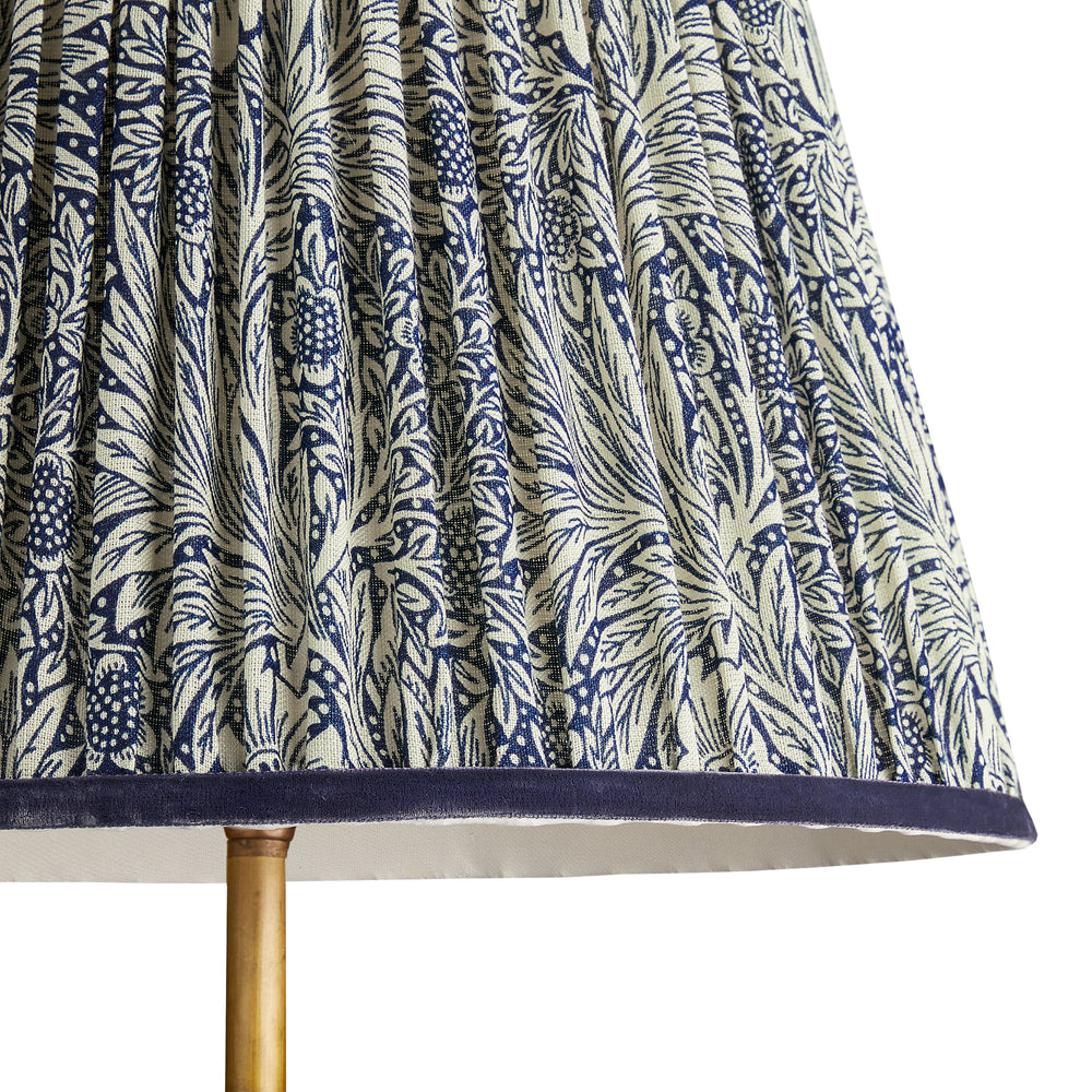 Pooky - 25cm Empire Shade - Indigo Marigold Linen - Morris & Co
