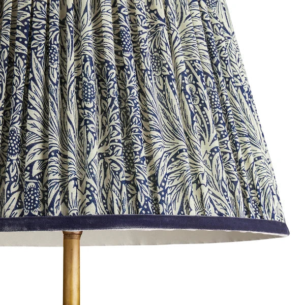 Pooky - 20cm Empire Shade - Indigo Marigold Linen - Morris & Co.