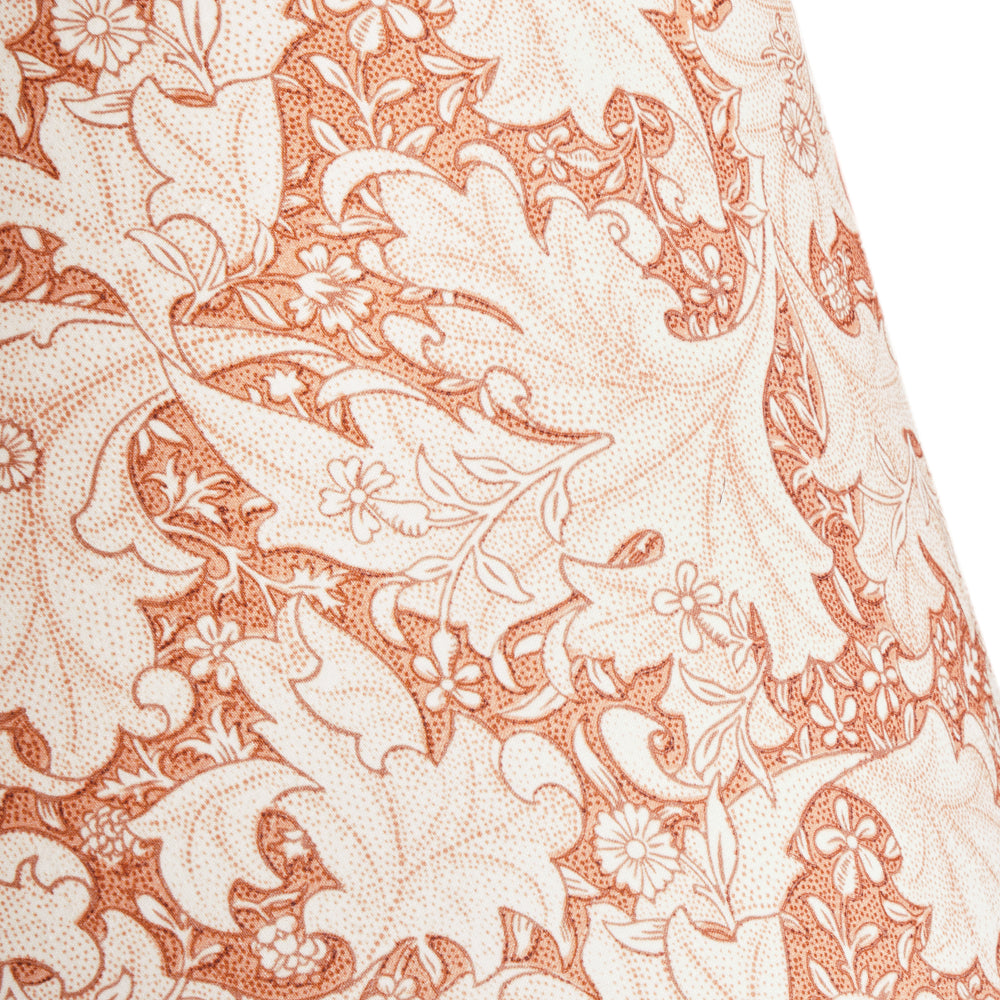 Pooky - 20cm Empire Shade - Brick Dust Wallflower Printed Cotton - Morris & Co