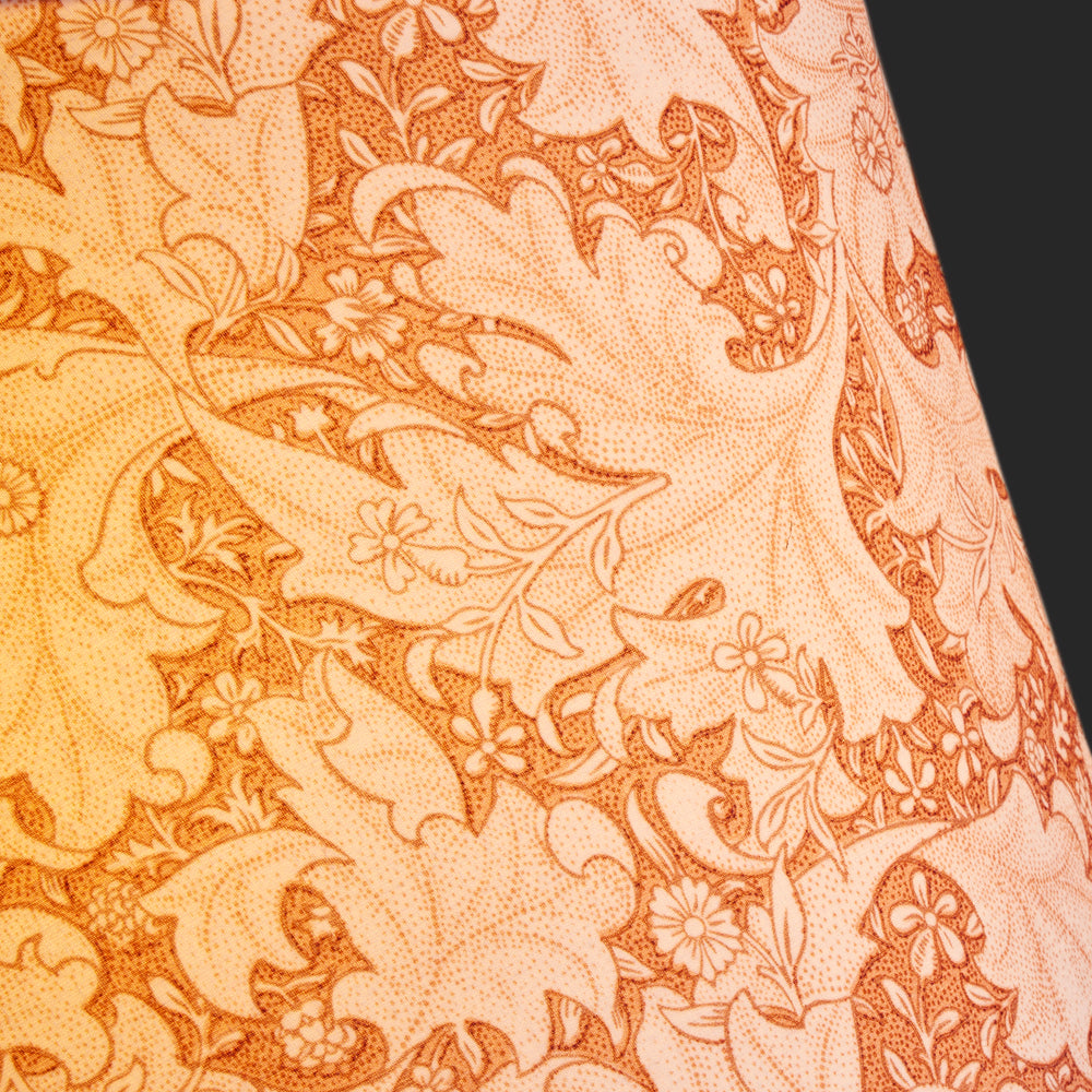 Pooky - 25cm Empire Shade - Brick Dust Wallflower Printed Cotton - Morris & Co