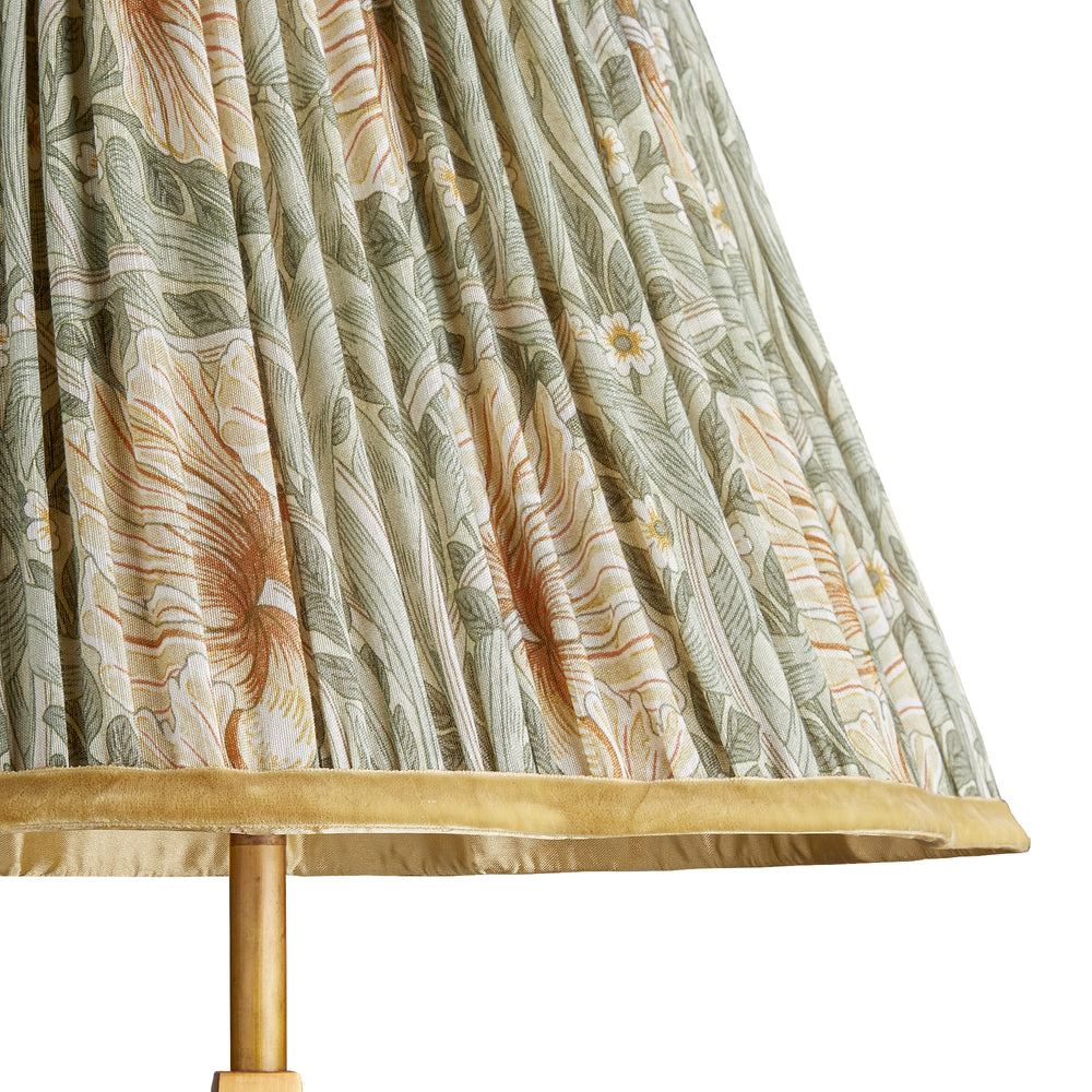 Pooky - 35cm Scalloped Straight Empire Shade - Bay Leaf & Manilla Silk Pimpernel - Morris & Co