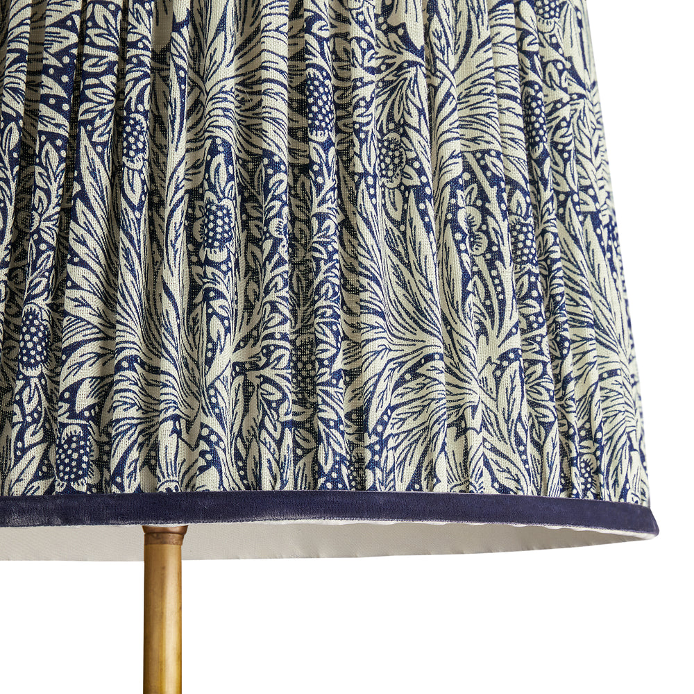 Pooky - 45cm Straight Empire Shade - Indigo Marigold Linen - Morris & Co