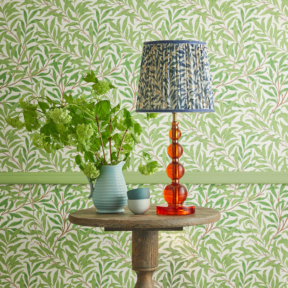Pooky - 30cm Straight Empire Shade Linen - Indigo Willow Boughs Linen - Morris & Co