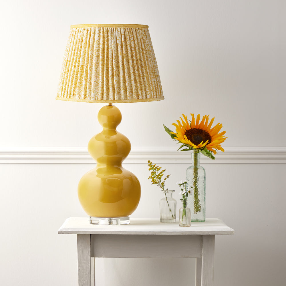 Pooky - 35cm Straight Empire Shade - Cowslip Marigold Linen - Morris & Co