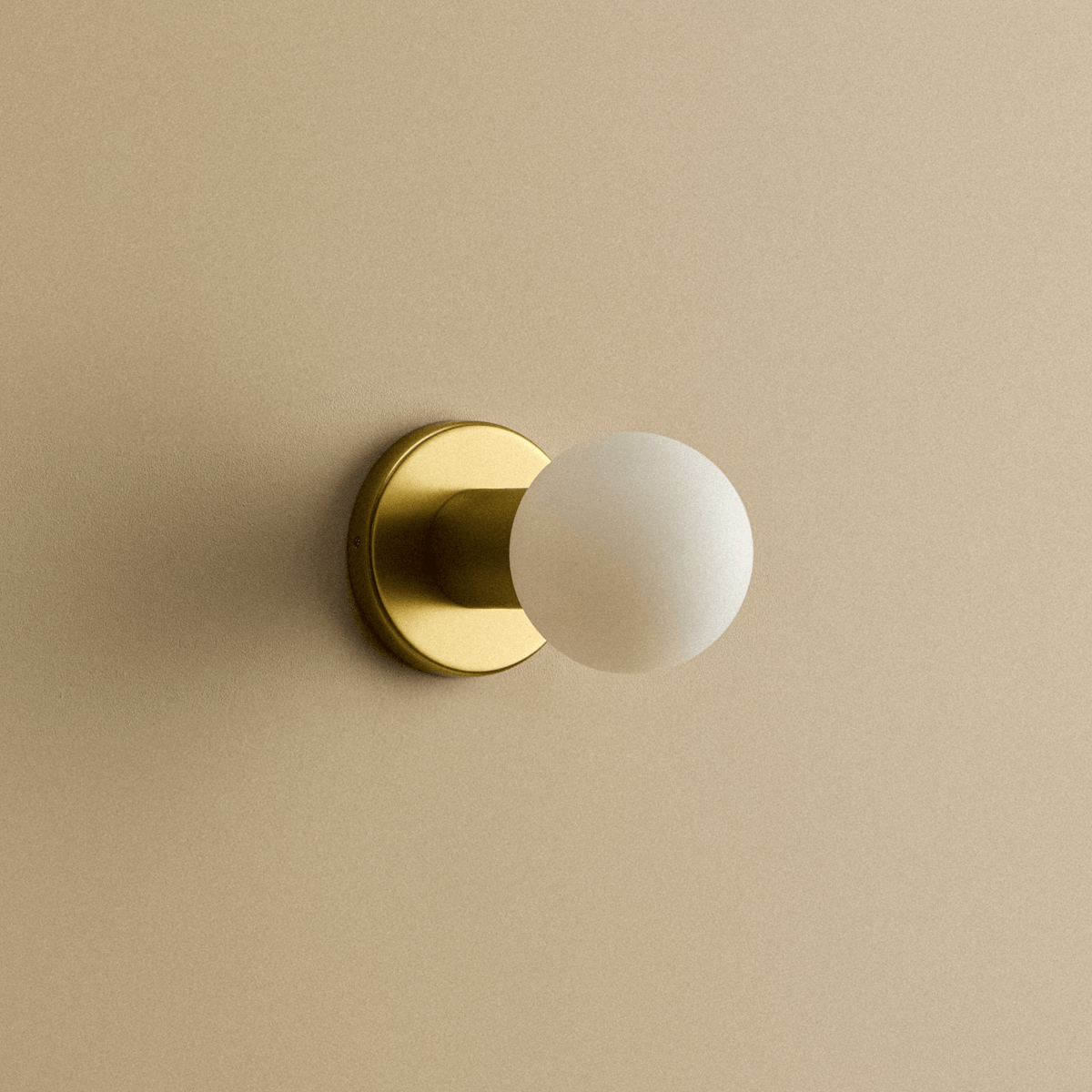 Tala Lochan Wall Light in Brass + Sphere III