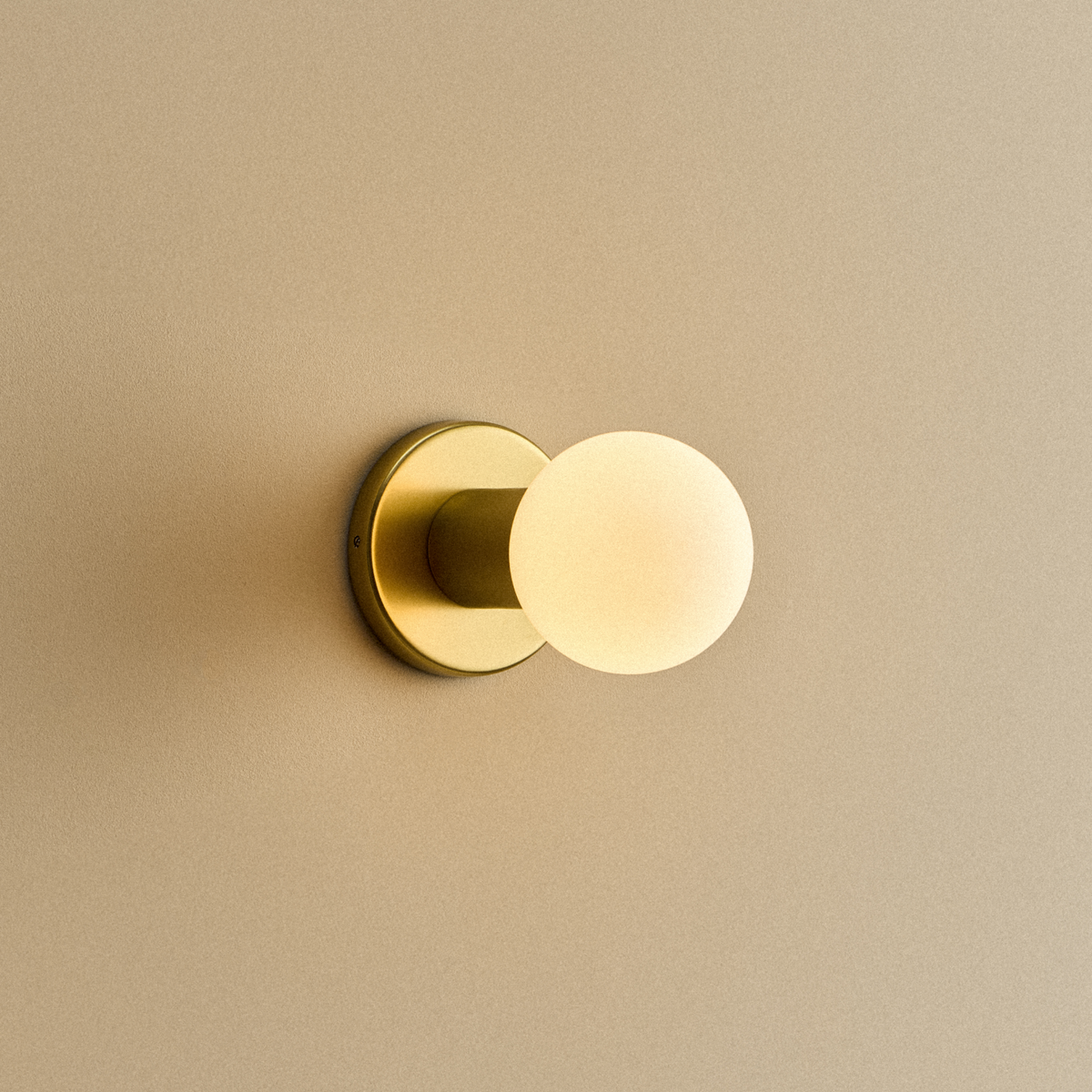 Tala Lochan Wall Light in Brass + Sphere III