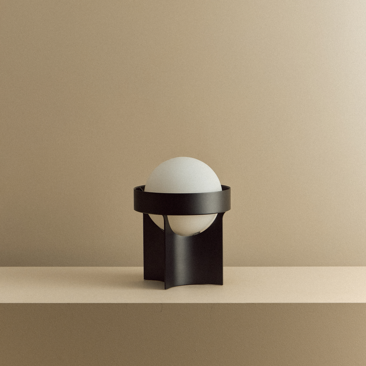 Tala Loop Table Lamp in Dark Grey + Sphere IV