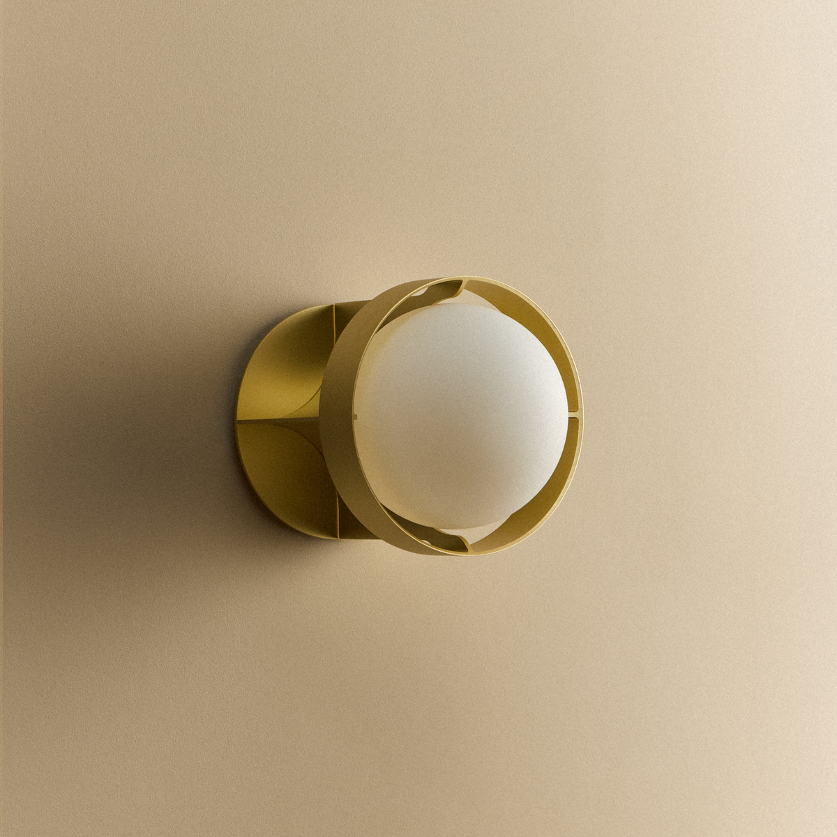 Tala Loop Wall Light in Gold + Sphere IV