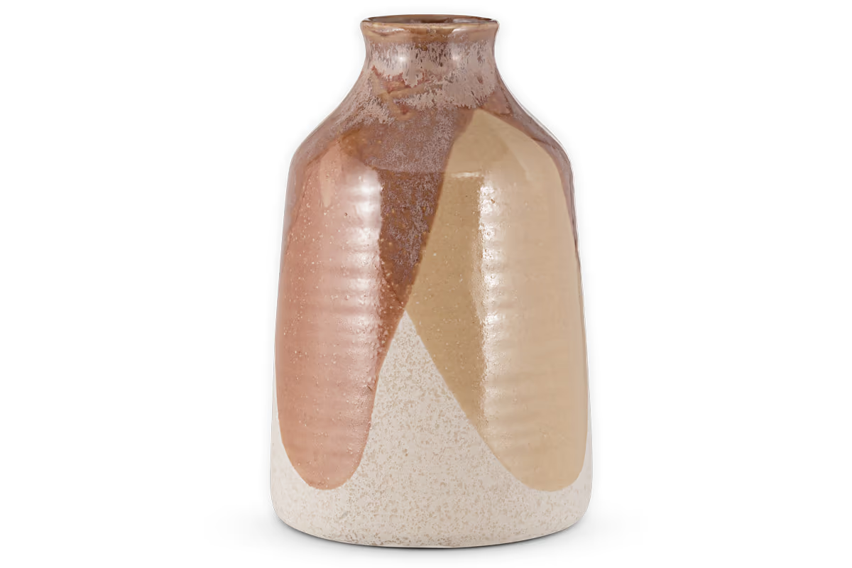 Nkuku - Lucia Ceramic Vase - Terracotta Mix - Large