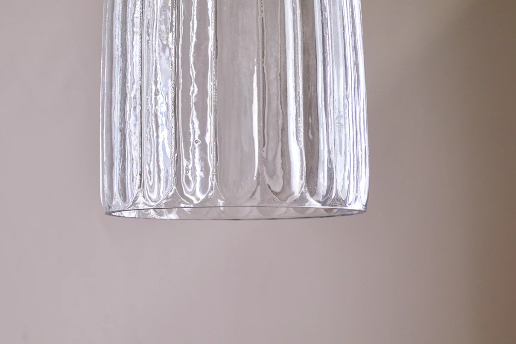 Nkuku Lumina Recycled Glass Pendant - Clear