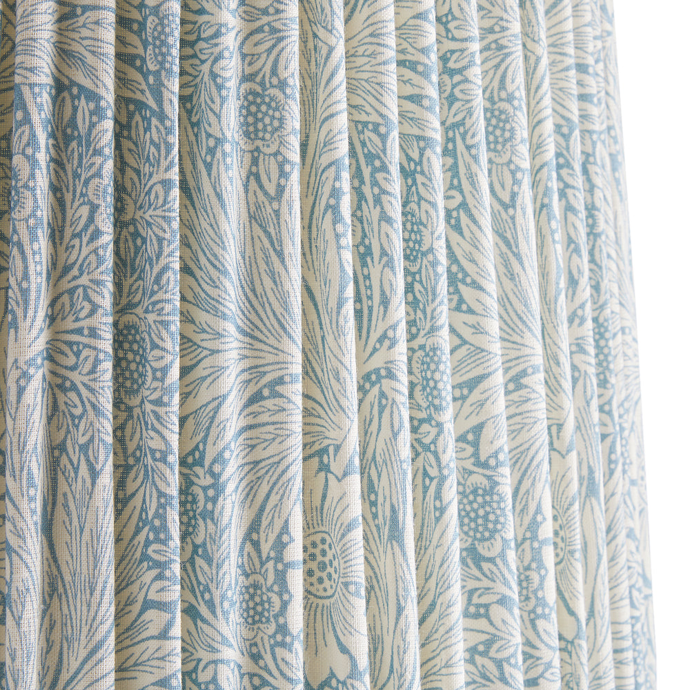 Pooky - 14cm Tall Tapered Shade - Indigo Marigold Linen - Morris & Co
