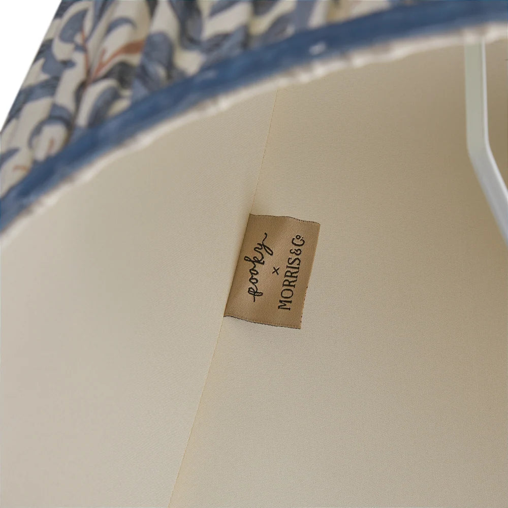 Pooky - 25cm Empire Shade - Indigo Willow Boughs Linen - Morris & Co.