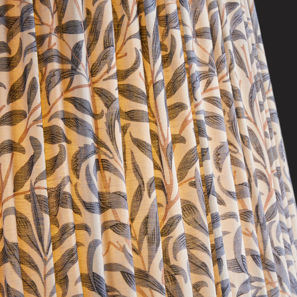 Pooky - 40cm Straight Empire Shade Linen - Indigo Willow Boughs Linen - Morris & Co