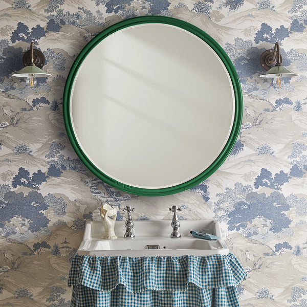 Pooky - Larger Cinders Mirror - Forest Green