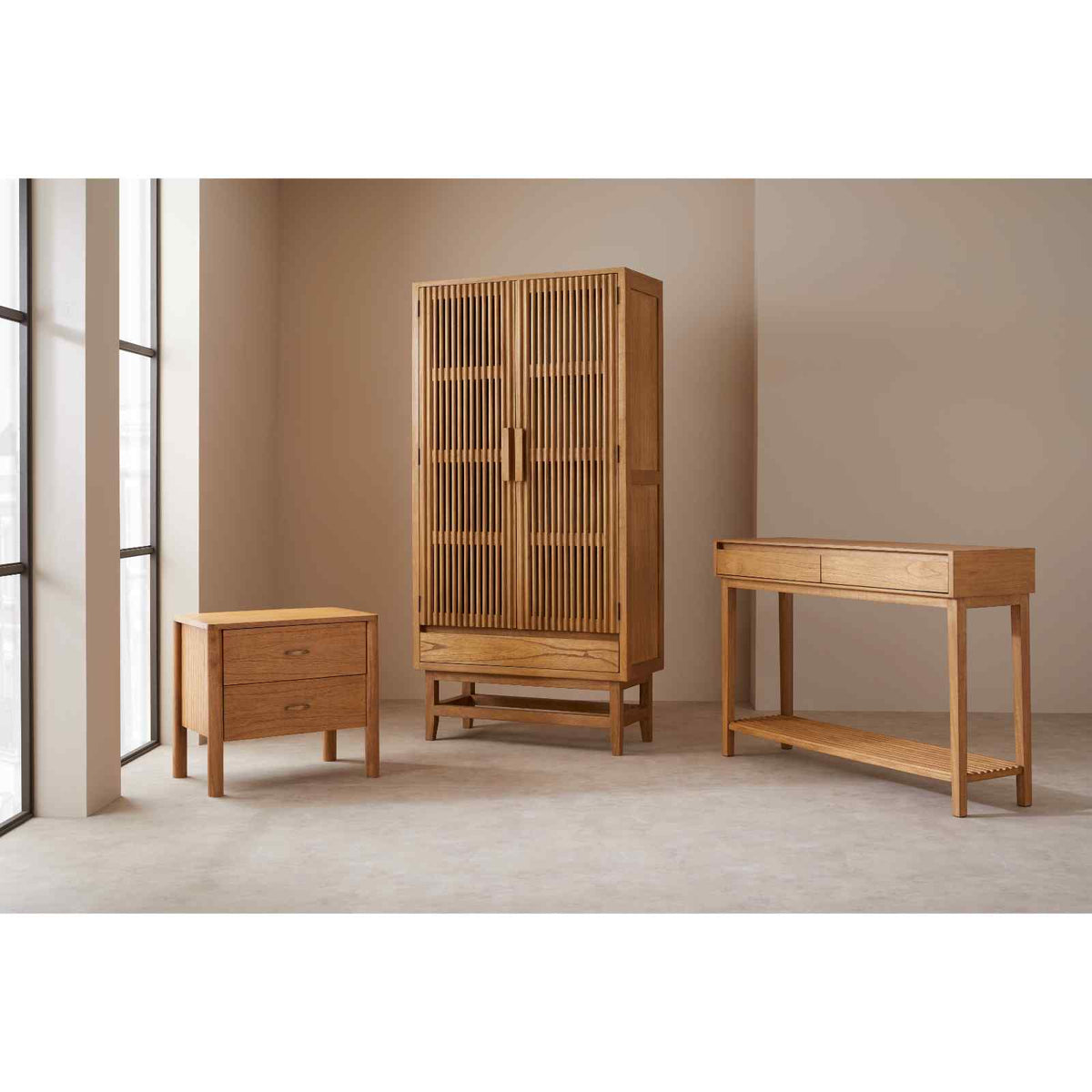 Fishe & Lilly Melia Light Oak Wardrobe with Drawer