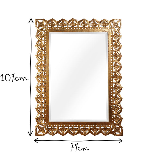 Pooky - Vulpo Bevelled Mirror - Antiqued Gold