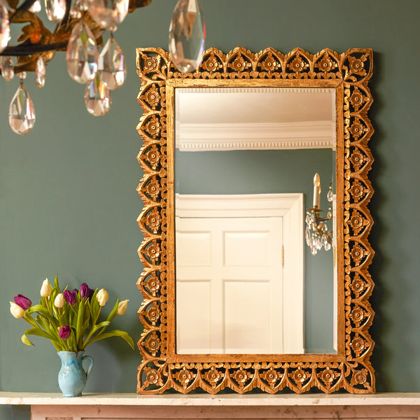 Pooky - Vulpo Bevelled Mirror - Antiqued Gold