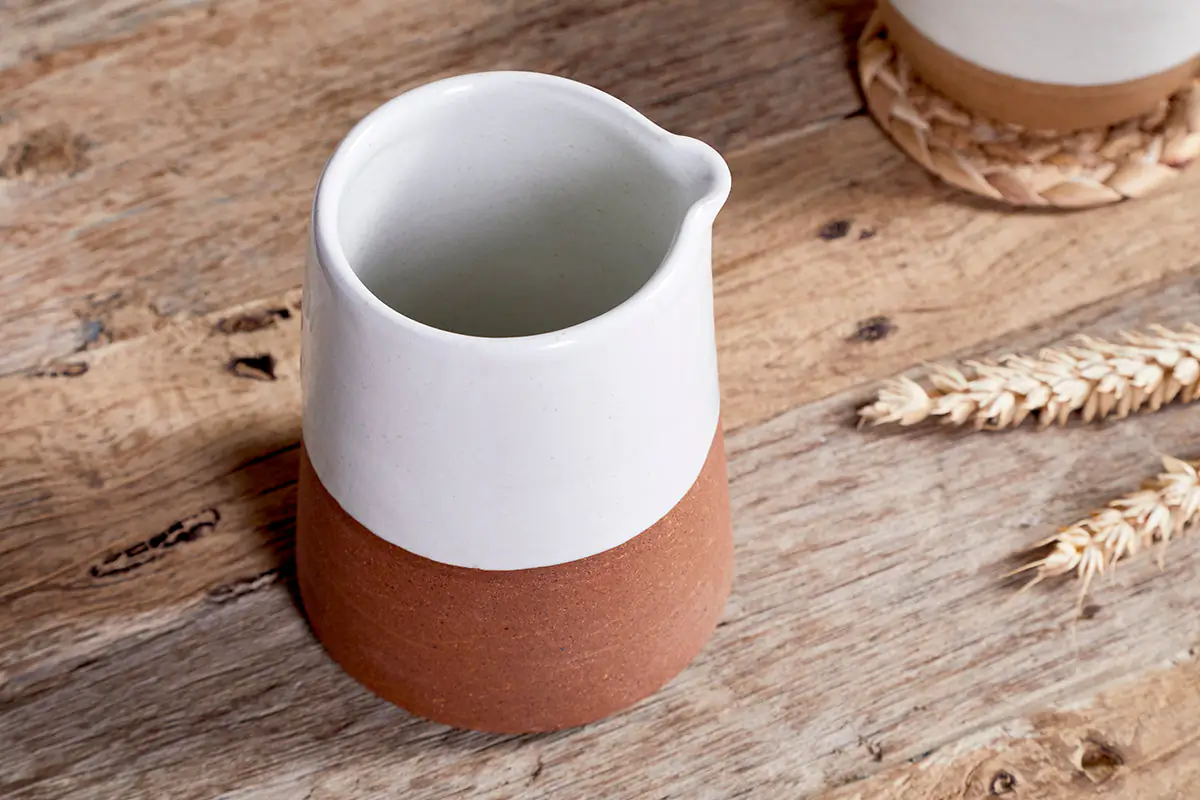 Nkuku - Mali Slanting Jug - White
