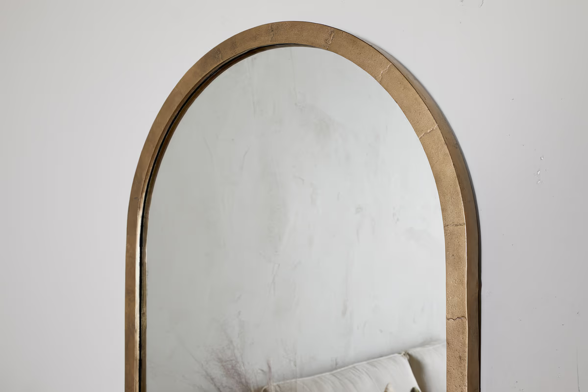 Nkuku - Murwara Full Length Mirror - Antique Brass