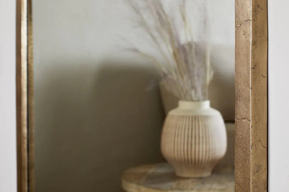 Nkuku - Murwara Full Length Mirror - Antique Brass