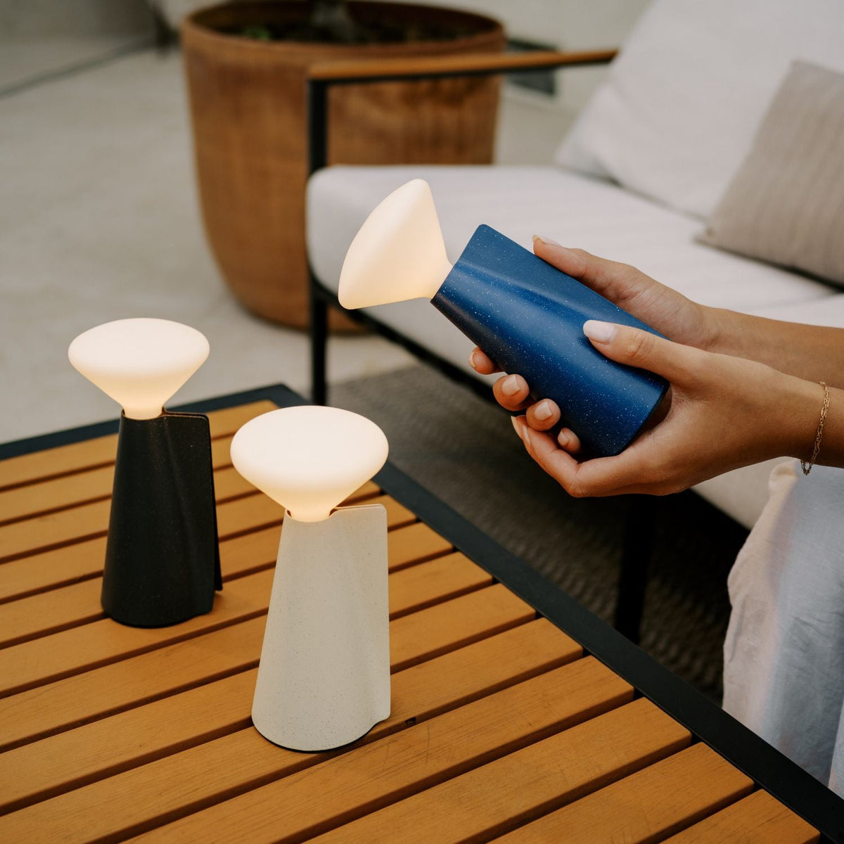 Tala Mantle Portable Lamp in Cobalt Blue