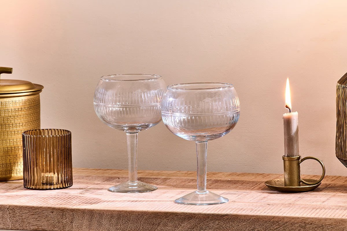 Nkuku - Mila Gin Glass - Clear - (Set of 2)