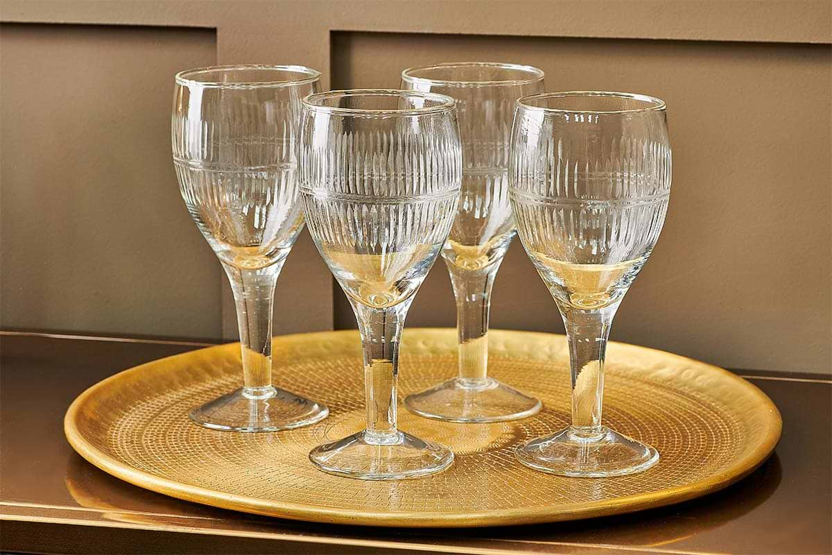 Nkuku - Mila Wine Glass - Clear (Set of 4)