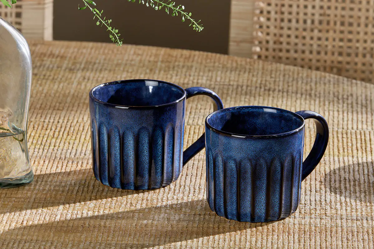 Nkuku - Moda Mug - Deep Blue (Set of 2)