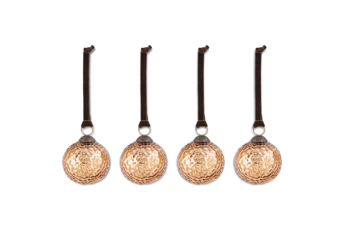 Nkuku Narangi Baubles - Copper (Set of 4)