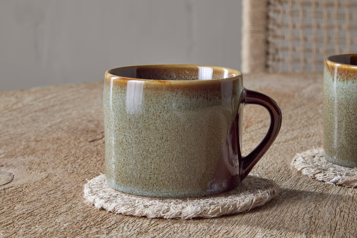 Nkuku - Naav Mugs - Blue - Small (Set of 2)