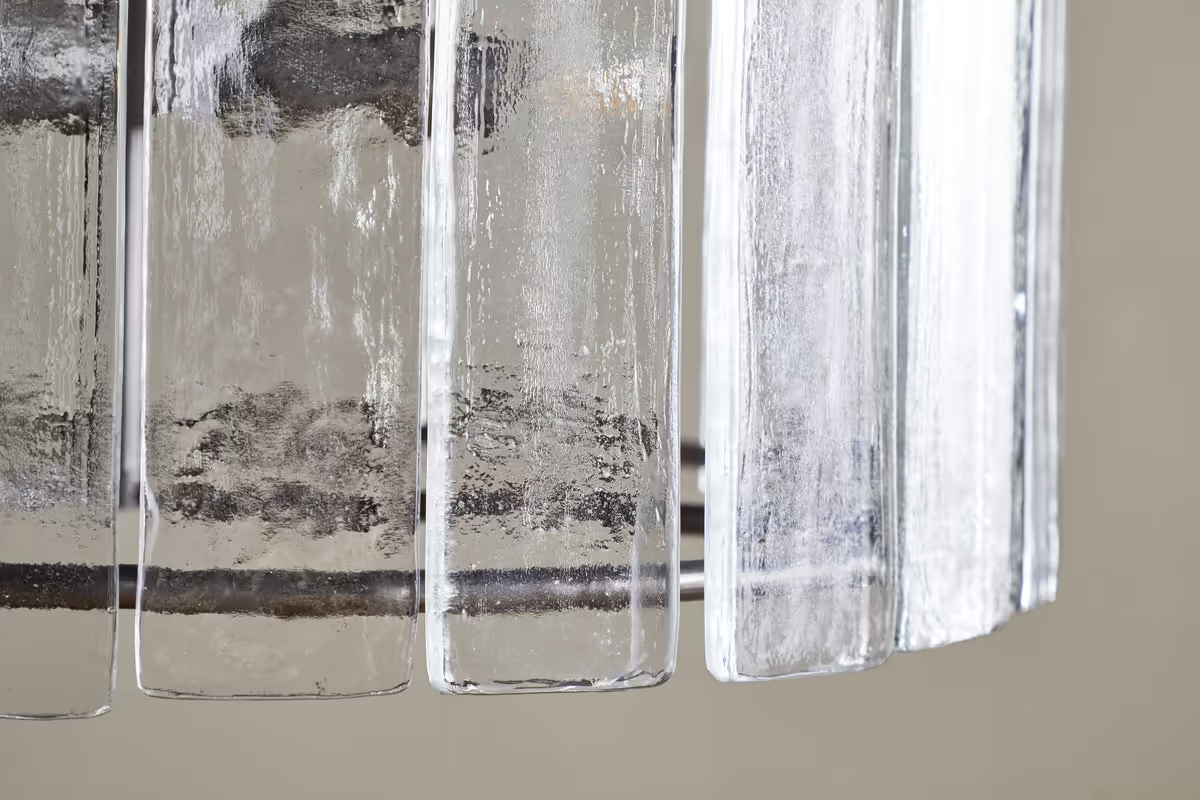 Nkuku - Nauka Statement Pendant Light - Aged Bronze & Clear