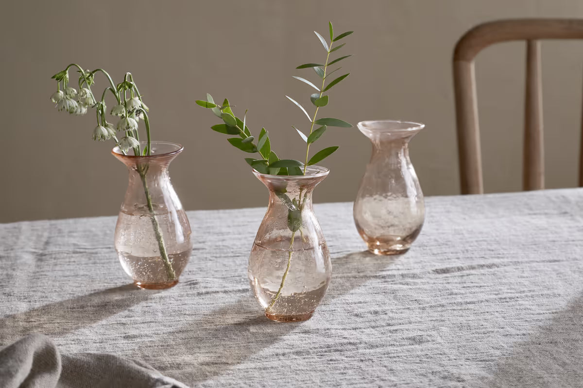 Nkuku - Bapti Bud Vases - Dusty Terracotta - Set of 3
