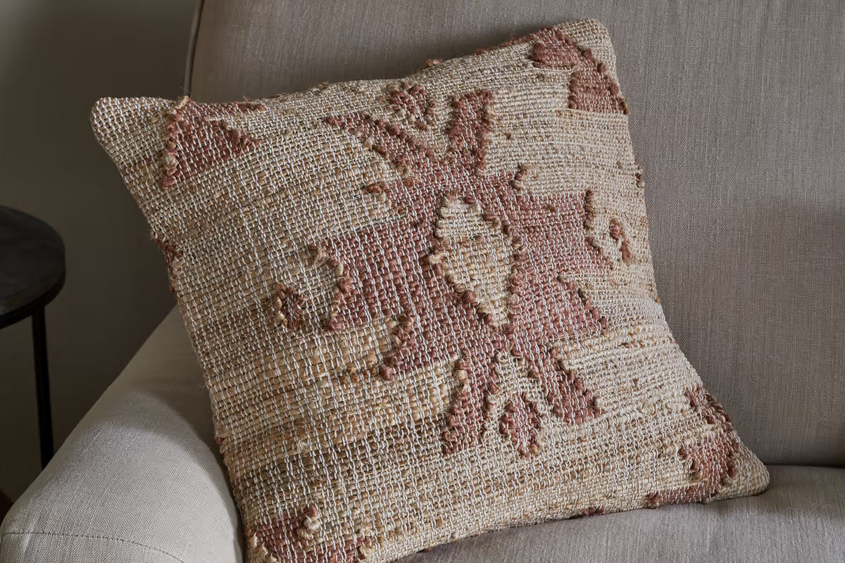 Nkuku - Nila Gul Cushion Cover - Rust - 60 x 40cm