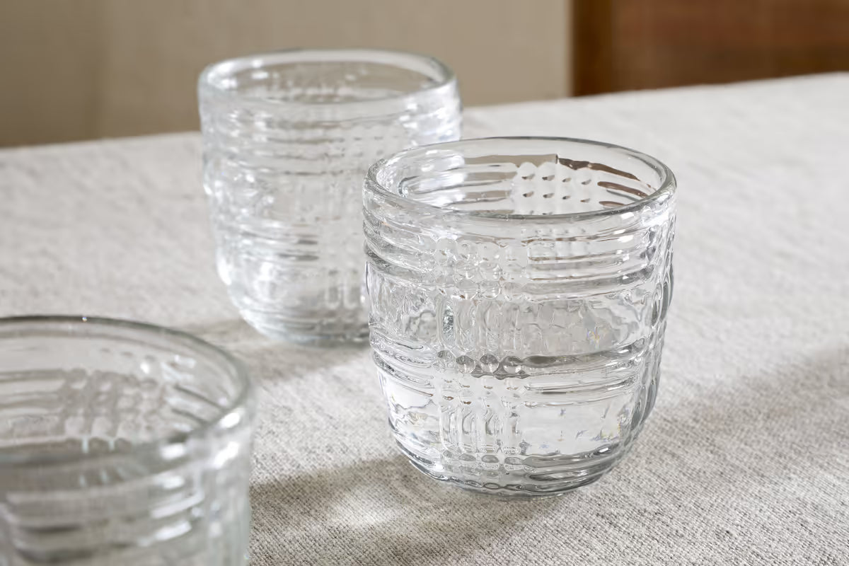 Nkuku - Kaanch Tumbler - Clear - (Set of 4)