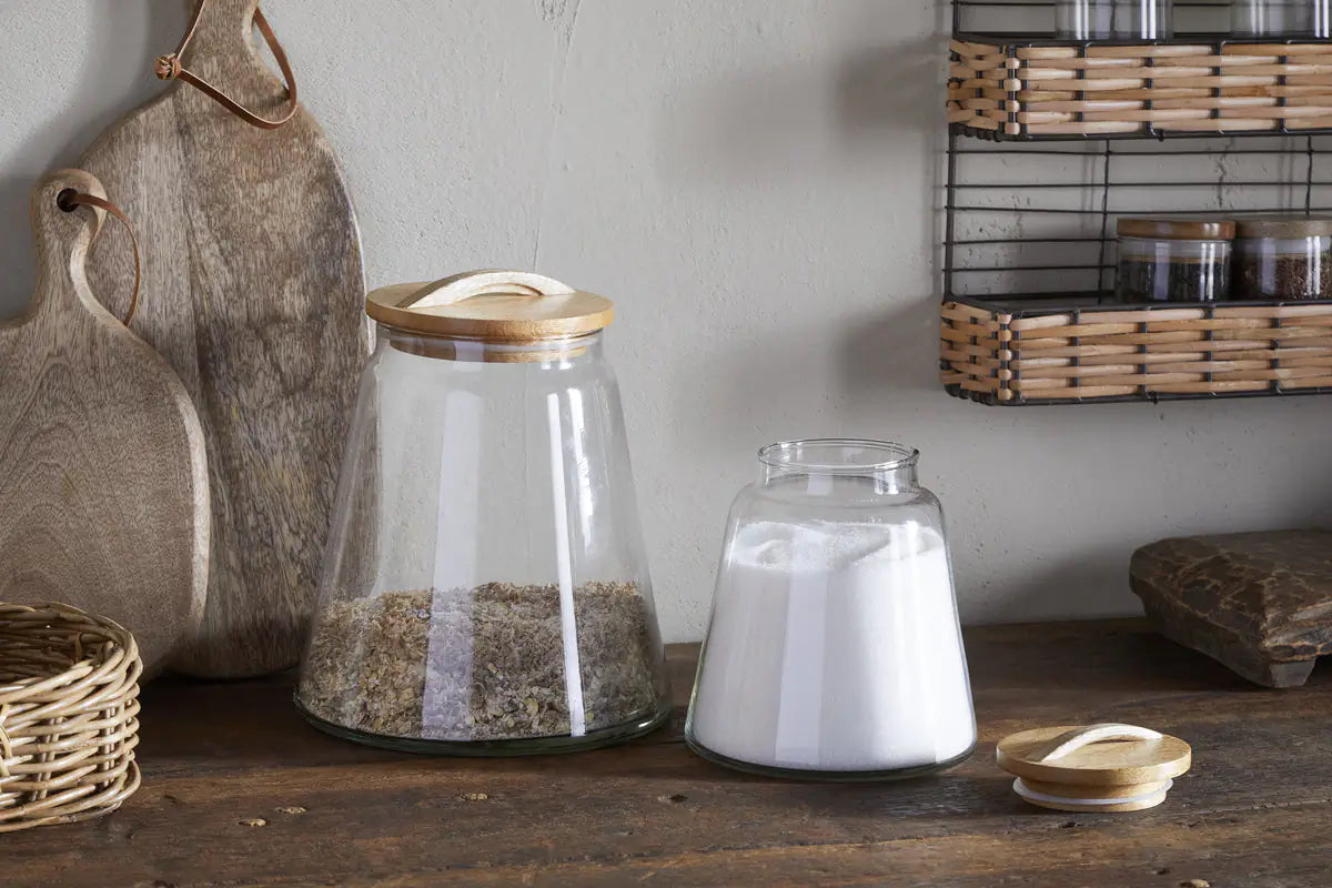 Nkuku - Chaaval Storage Jar - Clear - Small