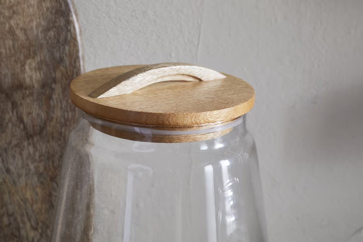 Nkuku - Chaaval Storage Jar - Clear - Small
