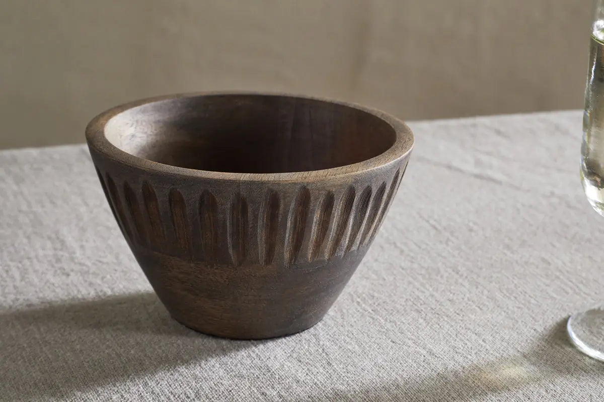 Nkuku - Eisha Serving Bowl - Brown