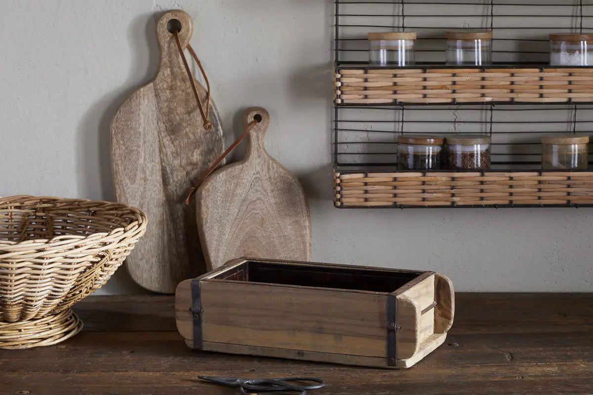 Nkuku - Dudha Reclaimed Brick Box - Natural