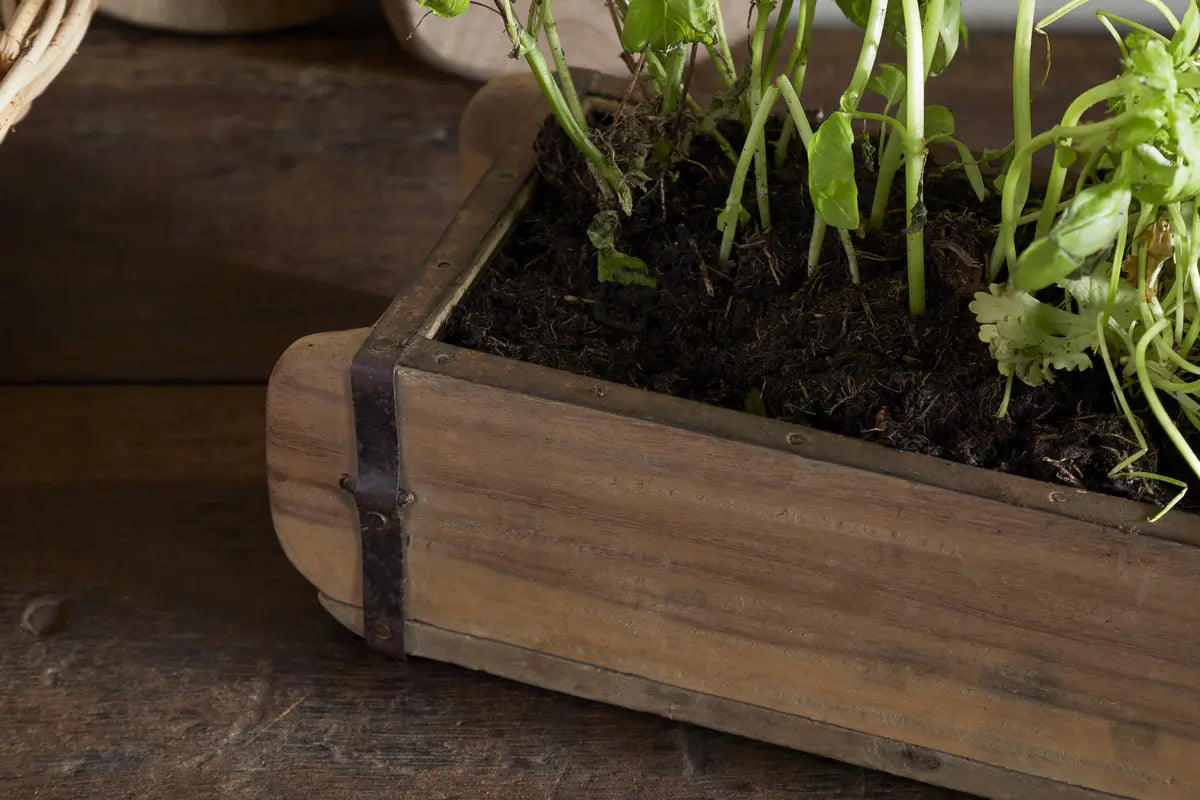 Nkuku - Dudha Reclaimed Brick Box - Natural