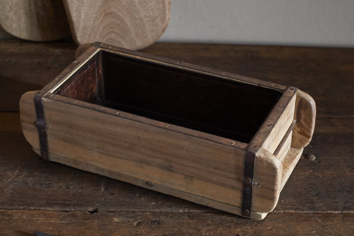 Nkuku - Dudha Reclaimed Brick Box - Natural