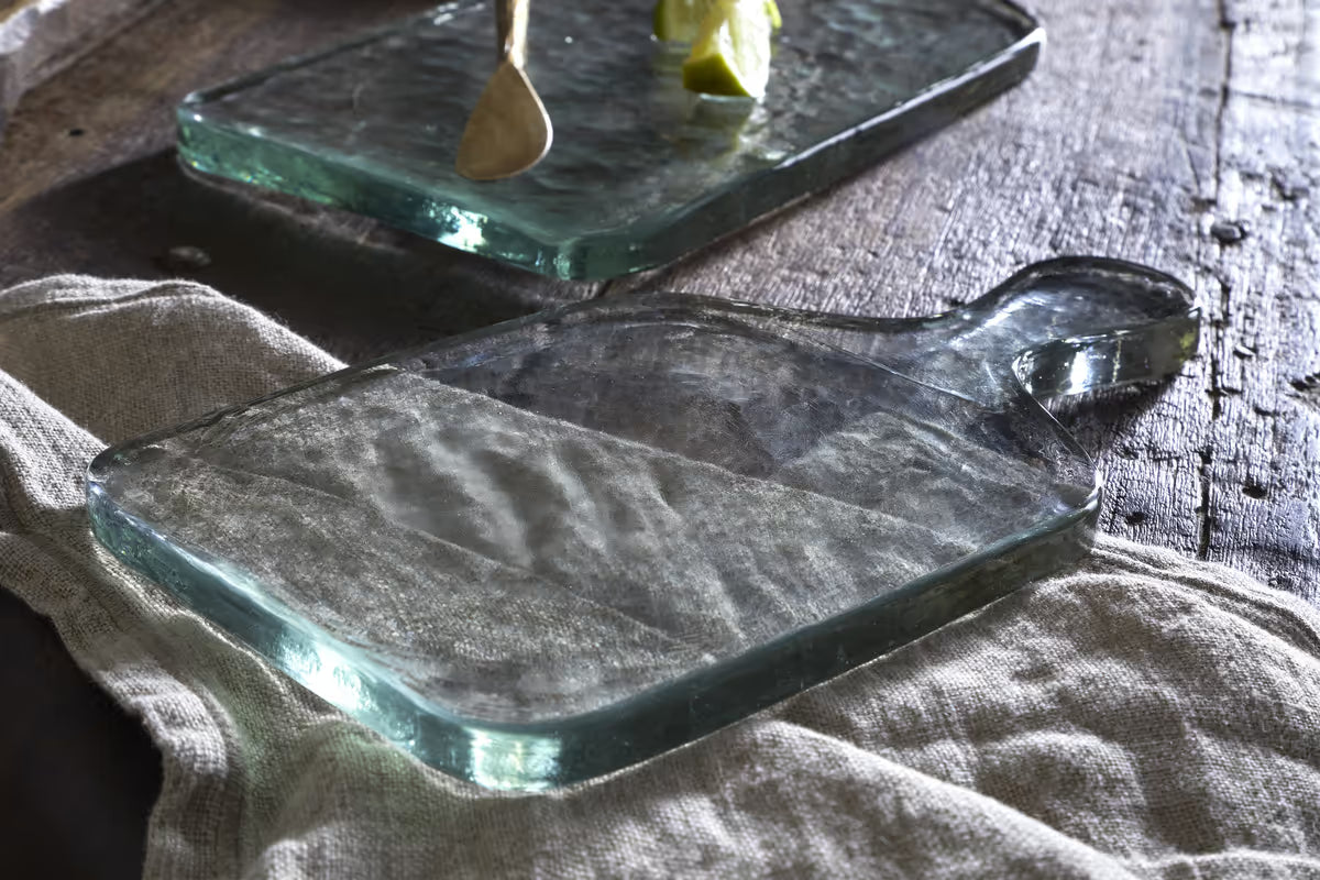 Nkuku - Komal Serving Platter - Clear - Small