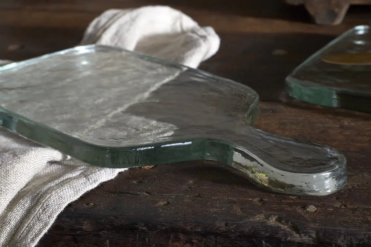 Nkuku - Komal Serving Platter - Clear - Small