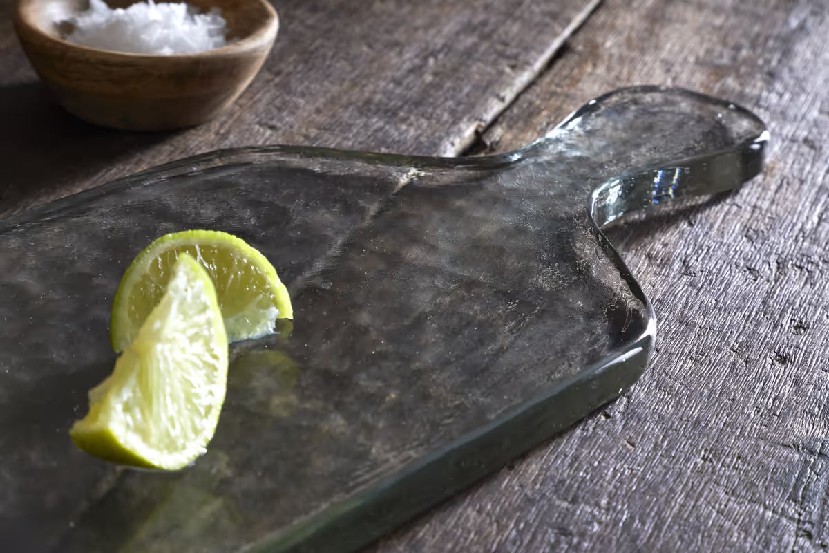 Nkuku - Komal Serving Platter - Clear - Small